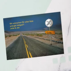 Personalisierte Geburtstagskarte Vollgas