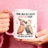 Personalisierte Kakadu-Tasse mit Wunschtext 'Kaka du Süße!' | Geschenk für Verliebte & Valentinstag