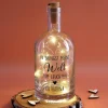 Personalisierte LED-Karaffe 'Du bringst meine Welt zum Leuchten' mit Name | Dekolicht & Geschenk