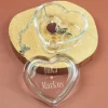 Personalisierte Leonardo-Glasdose in Herzform mit Namensgravur | Geschenk zur Hochzeit & Valentinstag
