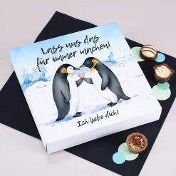 Personalisierte Lindt Pralinenbox 'Lass uns das für immer machen' | Geschenk zum Valentinstag