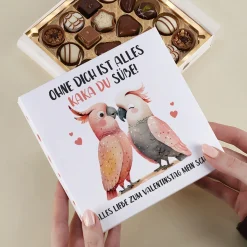 Personalisierte Lindt Pralinen 'Ohne dich ist alles Kaka du süße!'| Geschenk zum Valentinstag