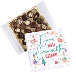 Personalisierte Lindt Pralinen zu Weihnachten mit Name & Motiv 'Gans tolle Weihnachten'