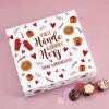 Personalisierte Lindt Pralinen zu Weihnachten mit Motiv 'Kalte Hände, warmes Herz' & Wunschtext