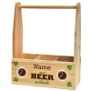 personalisierter Bierträger - Holzkiste It's beer o'clock!