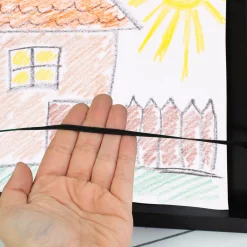 Personalisierter Bilderrahmen Schwarz mit Aufbewahrungsfach DIN A4 | Kinderbilder Rahmen als Geschenk