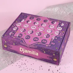 Personalisierter DIY Ramadankalender zum selbst Befüllen bedruckt mit Laternen und Mondphasen