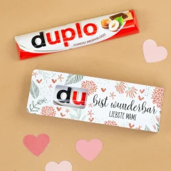 Personalisierter duplo Riegel 'Du bist wunderbar' | Schokoriegel als kleines Geschenk