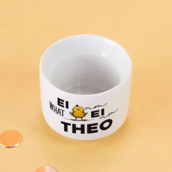 Personalisierter Eierbecher aus Keramik zu Ostern mit Name | Lustige Ei-Sprüche mit Tiermotiven