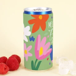 Personalisierter Frohsecco mit Name zu Ostern | 200 ml Secco in Dose mit Hasen- & Blumenmotiv