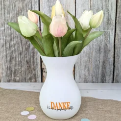 Personalisierte Ritzenhoff Vase als Dankeschön mit eigenem Text | 3 Farben zur Auswahl