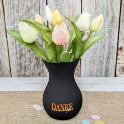Personalisierte Ritzenhoff Vase als Dankeschön mit eigenem Text | 3 Farben zur Auswahl