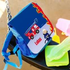 personalisierter Kindergartenrucksack Feuerwehrmann