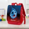 Personalisierter Kindergarten Rucksack mit Name & Fußball Motiv | Geschenk für Kinder & Jungen