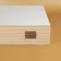 Personalisierter Malkoffer aus Holz mit Name und Weltraum Motiven | Kreativkoffer für Jungen