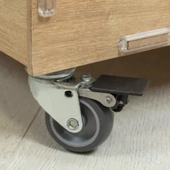 Personalisierte Rollbox aus Holz von clipfritz mit Einhorn & Prinzessin | Spielzeugkiste für Mädchen