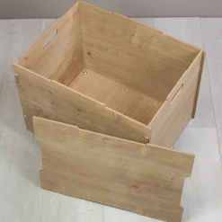 Personalisierte Rollbox aus Holz - Tierfreunde auf Safari - von clipfritz | Spielzeugkiste mit Name