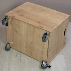 Personalisierte Rollbox aus Holz - Tierfreunde auf Safari - von clipfritz | Spielzeugkiste mit Name