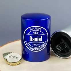 Personalisierter Push-Up Flaschenöffner mit Name & Biermotiv | Geschenk für Männer & Vatertag