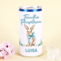Personalisierter Secco 'Frohe Prostern' mit Wunschtext | Secco Dose zu Ostern mit Osterhase