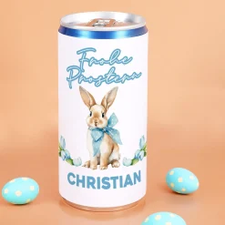 Personalisierter Secco 'Frohe Prostern' mit Wunschtext | Secco Dose zu Ostern mit Osterhase