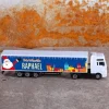Personalisierter Spielzeug-LKW mit Name zu Weihnachten | Modell-LKW mit Weihnachtsmann