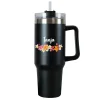Personalisierter XXL Thermobecher mit Name | Blumenkranz | 1,2 Liter Thermo Cup
