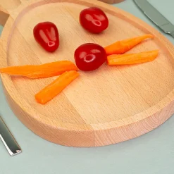 Personalisiertes Brettchen in Hasen-Form für Kinder | Buchenholz | Hasenbrett mit Gravur