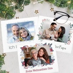 personalisiertes Brillenputztuch mit Wunschtext und Foto