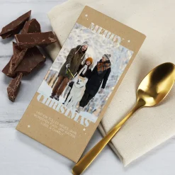 Personalisierte Schokolade zu Weihnachten mit Foto & Wunschtext | Merry Christmas 100 g