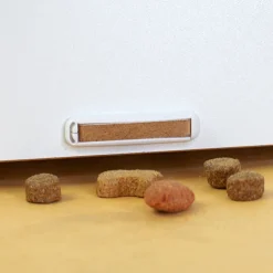 Personalisiertes clipfritz Katzenhaus aus Holz mit Futterstation & Kissen | Geschenk für Katzen