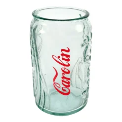 Personalisiertes Coca-Cola Glas mit Name | Retro Design in Dosenform