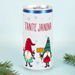 Personalisierte Secco Dose zu Weihnachten | Wichtel-Motiv | 200 ml