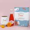 Personalisiertes Geschenkset zu Weihnachten mit graviertem Glas und Käfer Sprizz
