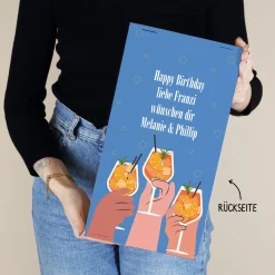 Personalisiertes Geschenkset 'Auf dich!' mit Ramazzotti alkoholfrei, Aperitif-Glas & Geschenkbox