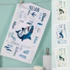 Personalisiertes Handtuch mit coolem Meerestier-Motiv und Namen
