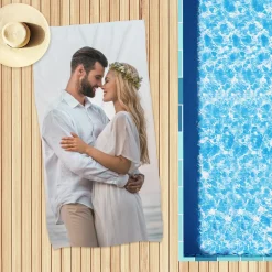 Personalisiertes Handtuch mit Foto in 3 Größen | Individuelles Geschenk für Familie & Freunde