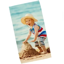 Personalisiertes Handtuch mit Foto in 3 Größen | Individuelles Geschenk für Familie & Freunde