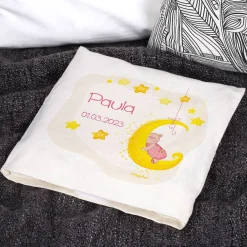 Personalisiertes Kirschkernkissen mit Teddybär-Motiv