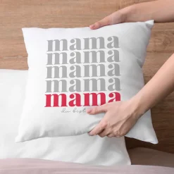 Personalisiertes Kissen zum Muttertag | Dekokissen als Geschenk für Mama | 40 x 40 cm