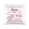 Personalisiertes Kissen zur Geburt für Mädchen als Babygeschenk