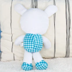 Personalisiertes Kuscheltier mit Foto Gesicht | Stofftier Hase als lustiges Geschenk | Rosa oder Blau