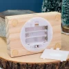 Personalisiertes LED-Dekohaus von Leonardo mit Wunschgravur auf Holzsockel | Dekolicht und Geschenk