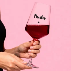 Personalisiertes Leonardo Weinglas mit Name & Stern | Geschenk zu Weihnachten und Geburtstag