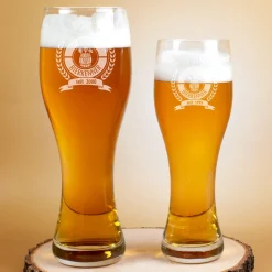 Personalisiertes Leonardo Weizen-Bierglas Bierkenner in zwei Größen