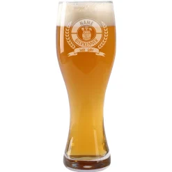 Personalisiertes Leonardo Weizen-Bierglas Bierkenner in zwei Größen