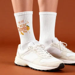 Personalisierte Socken 'Spritz-Tour' mit Name | Lustige Tennissocken für JGA & Mädels-Trips