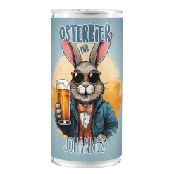 Personalisiertes Osterbier mit Name | 1 Liter Bierdose als Geschenk zu Ostern mit Osterhase