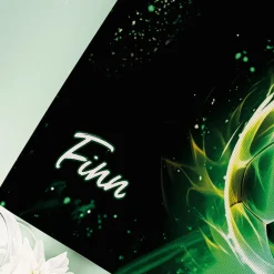 Personalisiertes Platzdeckchen aus Stoff mit Fußballmotiv und Name für Jungen und Fußballfans