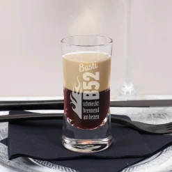 Personalisiertes Schnapsglas mit B52-Motiv und Wunschnamen